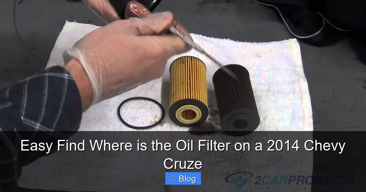Easy Find Where is the Oil Filter on a 2014 Chevy Cruze