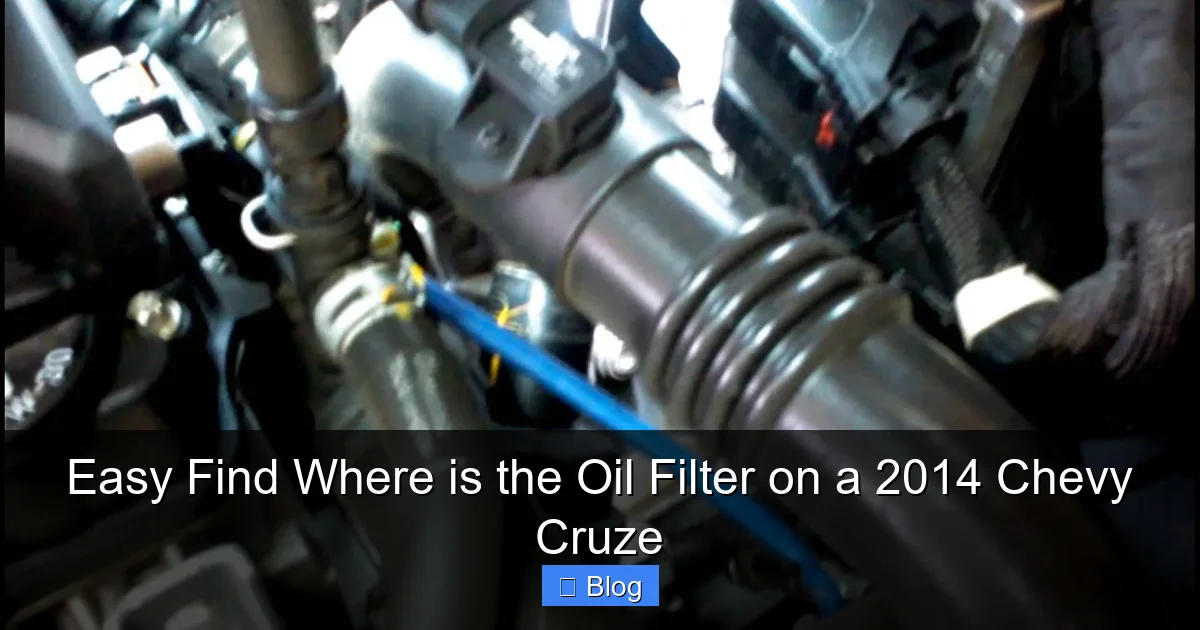 Easy Find Where is the Oil Filter on a 2014 Chevy Cruze
