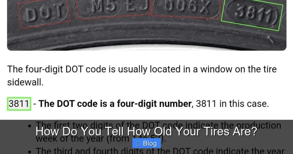 How Do You Tell How Old Your Tires Are?