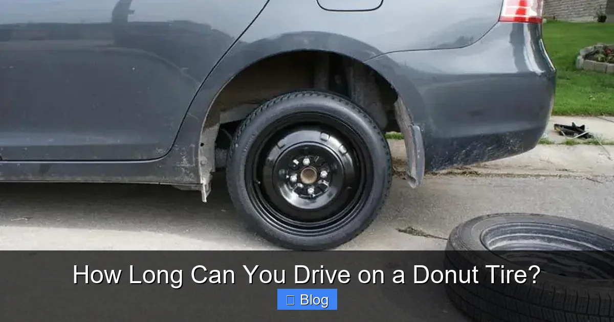 How Long Can You Drive on a Donut Tire?