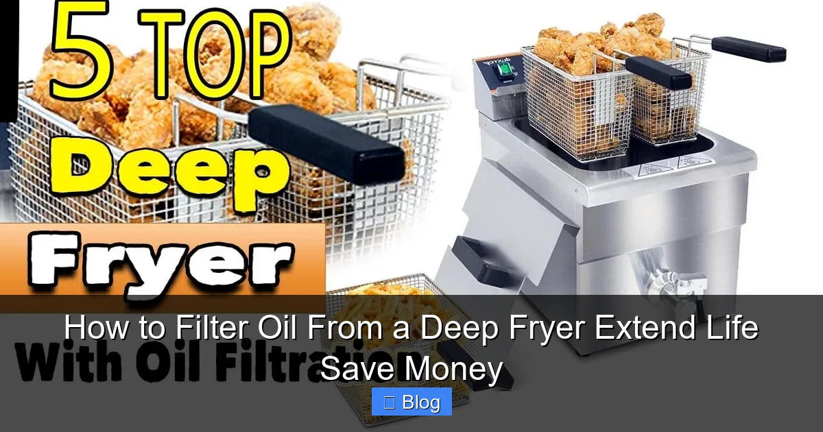How to Filter Oil From a Deep Fryer Extend Life Save Money