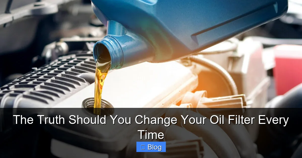 The Truth Should You Change Your Oil Filter Every Time