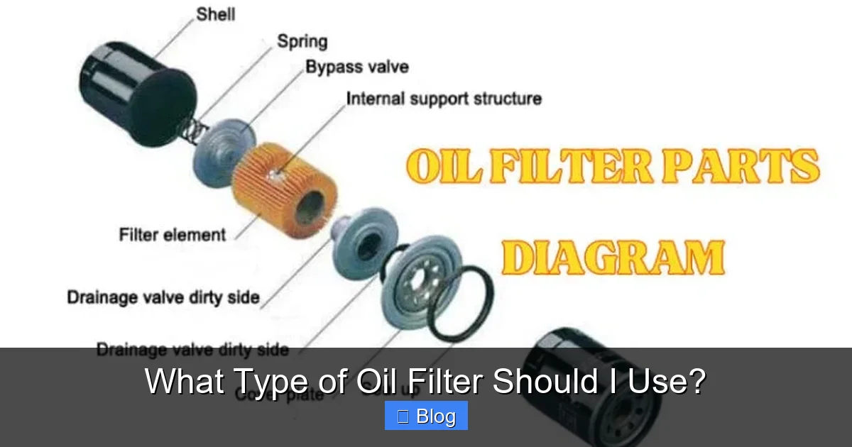 Oil Filter Ras What Type of Oil Filter Should I Use?