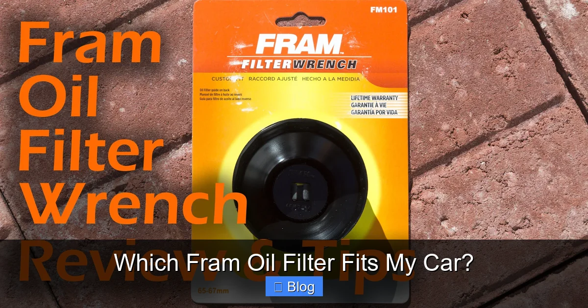 Which Fram Oil Filter Fits My Car?
