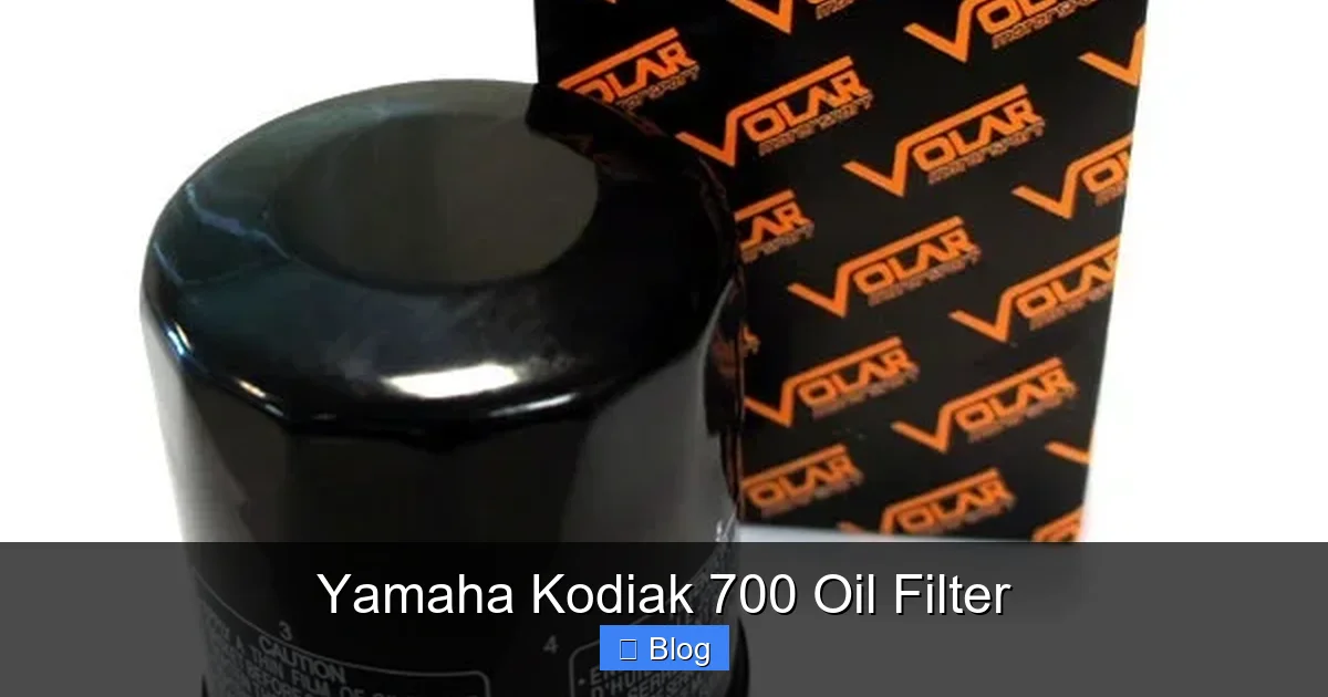 Yamaha Kodiak 700 Oil Filter