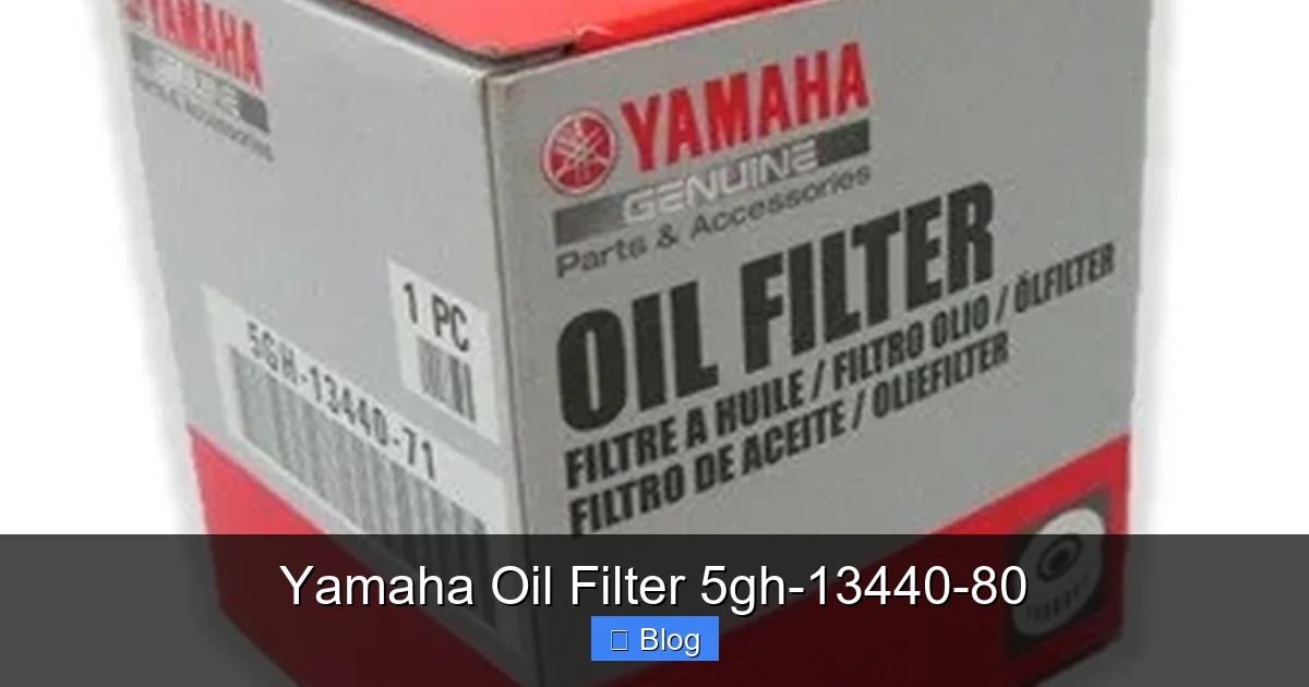 Yamaha Oil Filter 5gh-13440-80