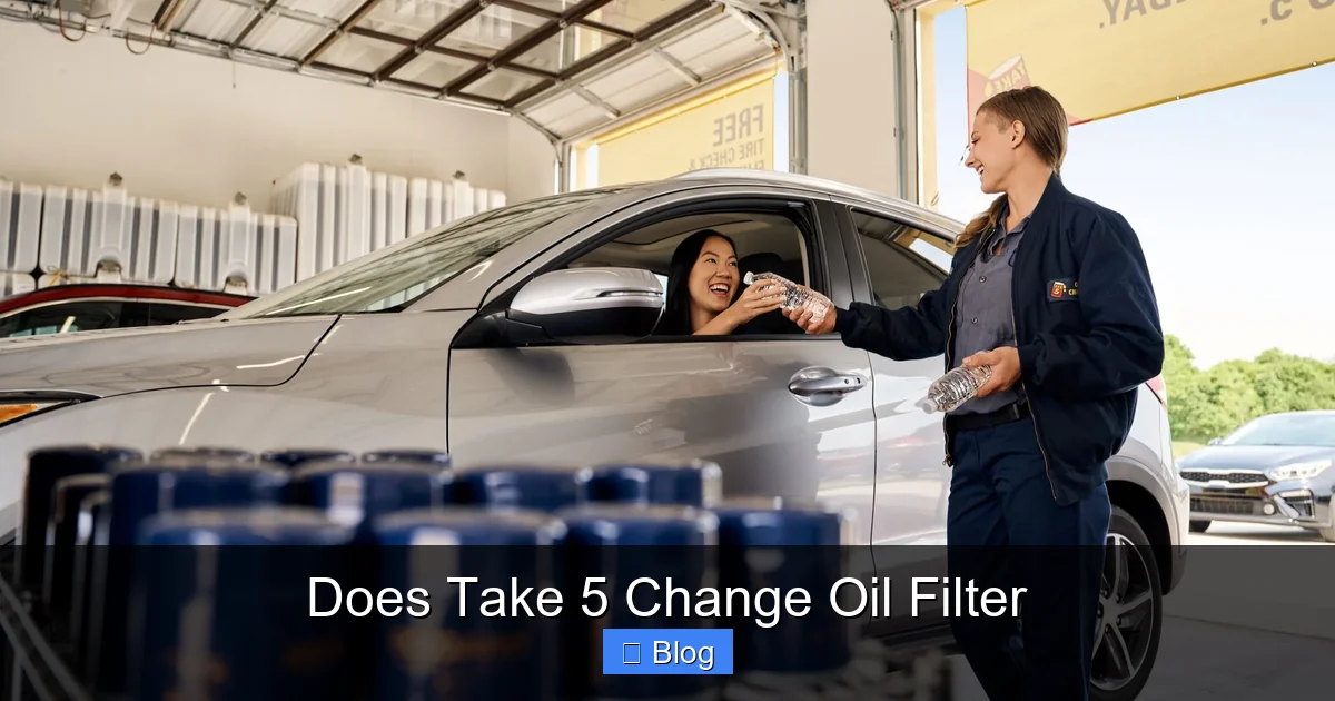 Does Take 5 Change Oil Filter