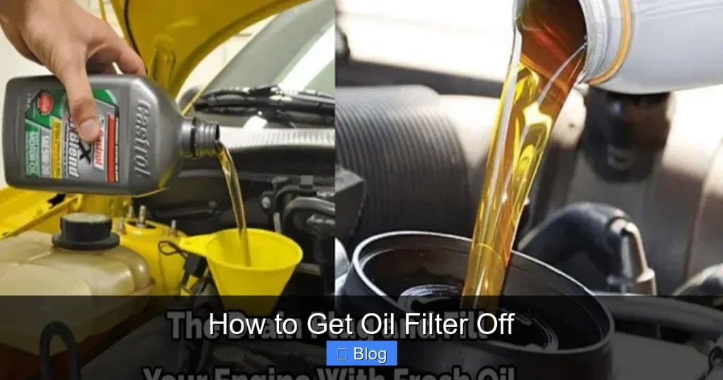 How to Get Oil Filter Off