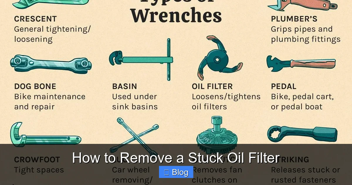 How to Remove a Stuck Oil Filter
