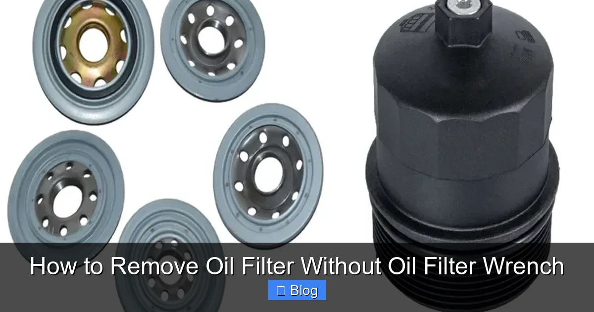 How to Remove Oil Filter Without Oil Filter Wrench