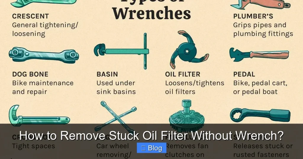 How to Remove Stuck Oil Filter Without Wrench?