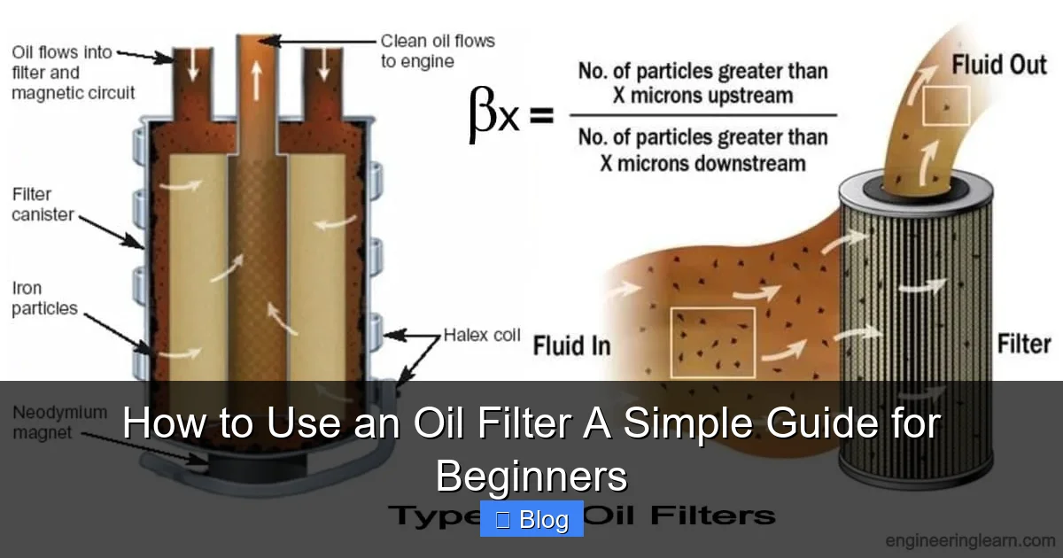 Most Simple Filter How to Use an Oil Filter A Simple Guide for Beginners