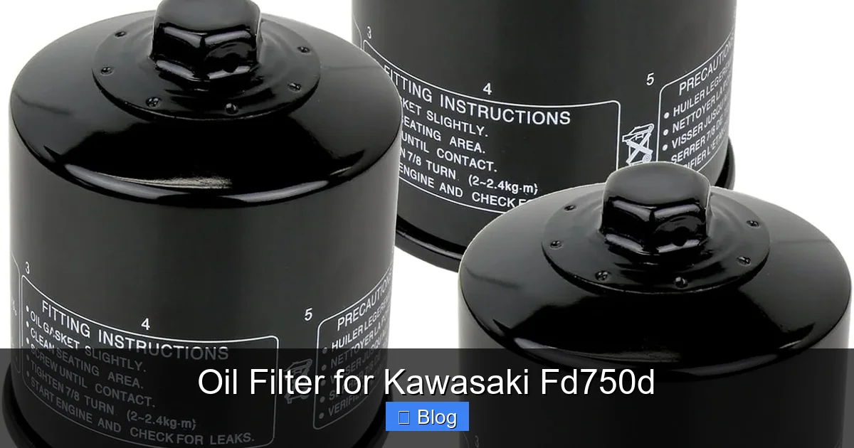 Oil Filter for Kawasaki Fd750d