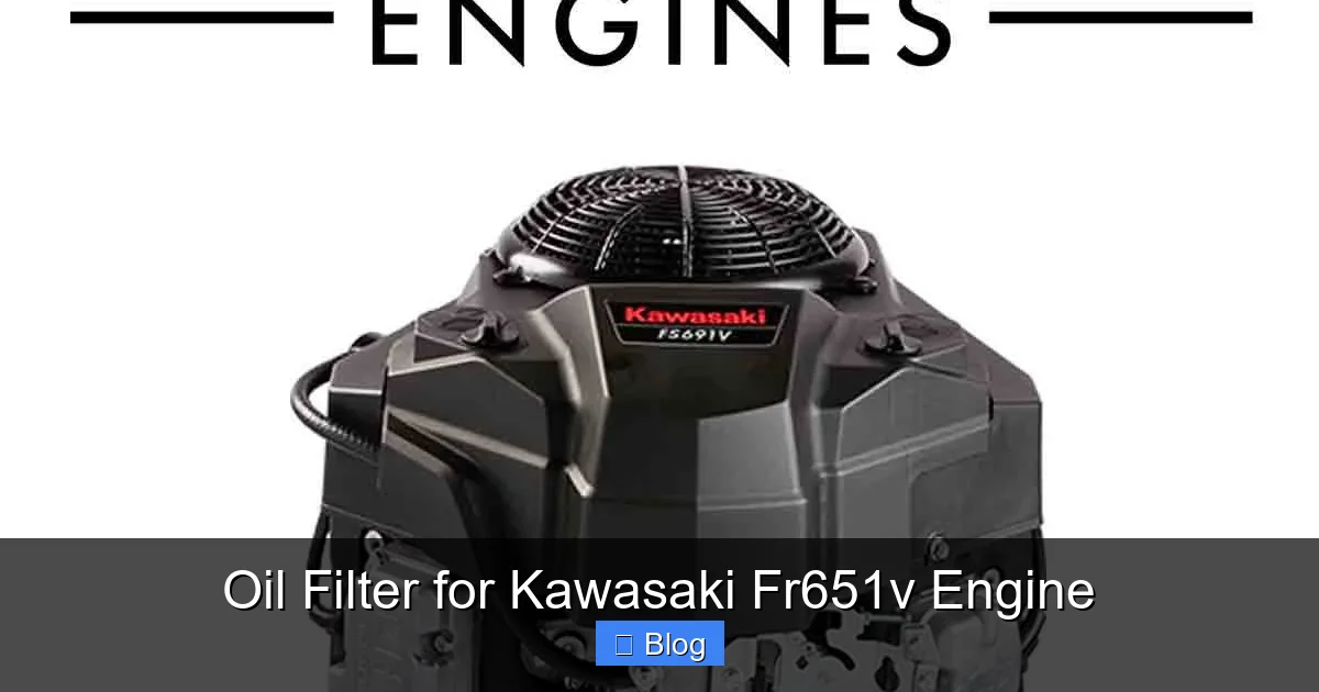 Oil Filter for Kawasaki Fr651v Engine