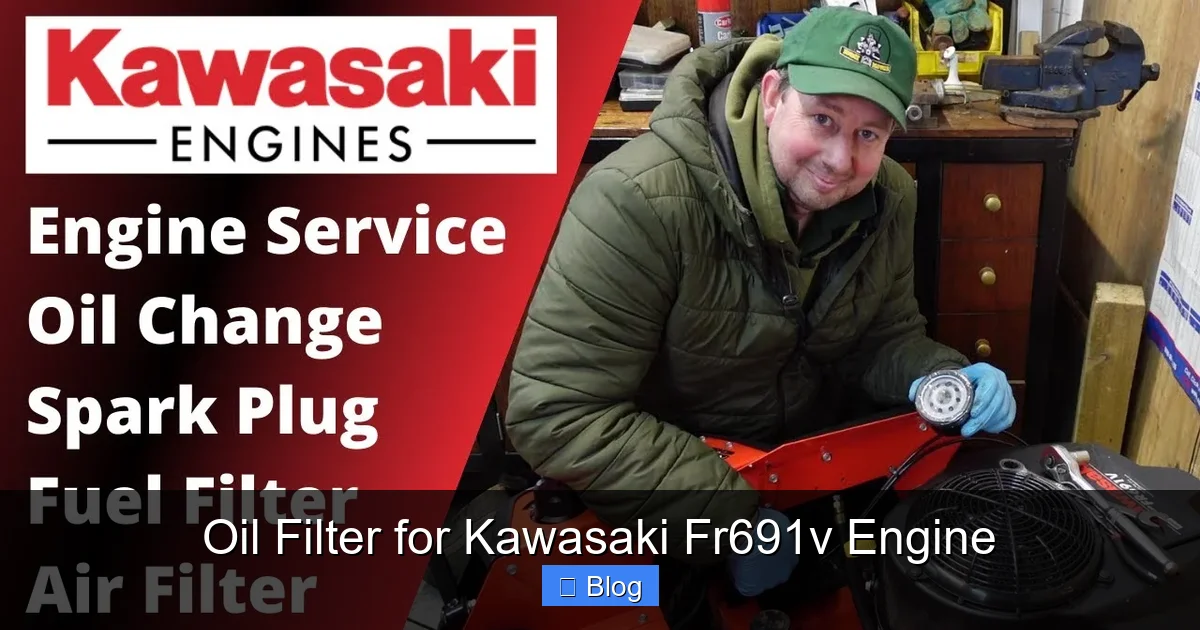 Oil Filter for Kawasaki Fr691v Engine