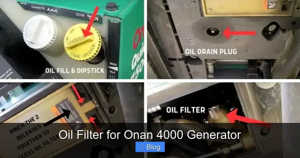 Oil Filter for Onan 4000 Generator