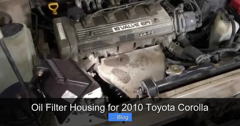 Oil Filter Housing for 2010 Toyota Corolla
