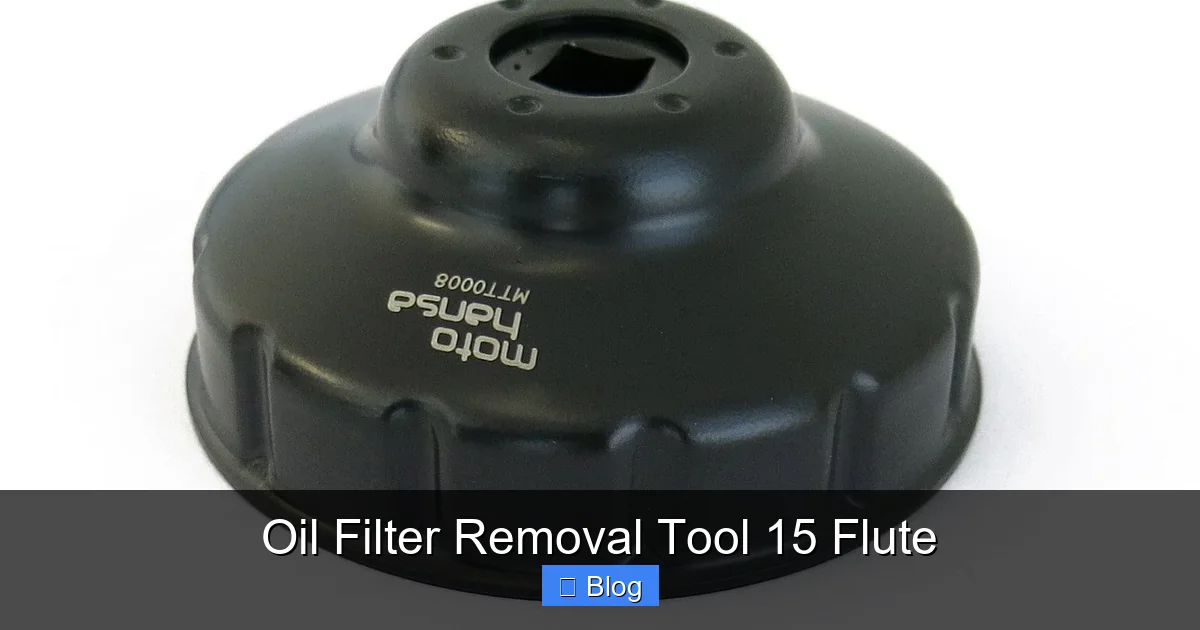 Oil Filter Removal Tool 15 Flute