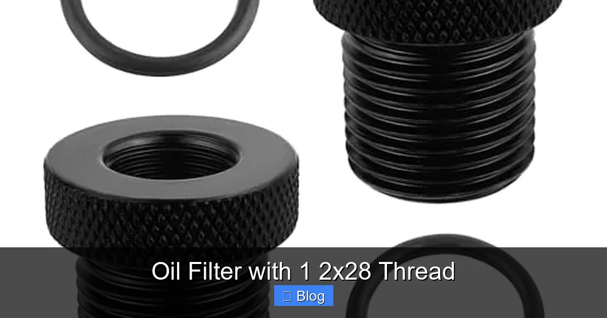 Oil Filter with 1 2x28 Thread