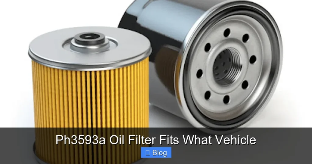 Ph3593a Oil Filter Fits What Vehicle