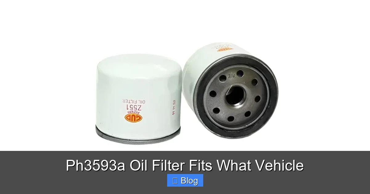 Ph3593a Oil Filter Fits What Vehicle