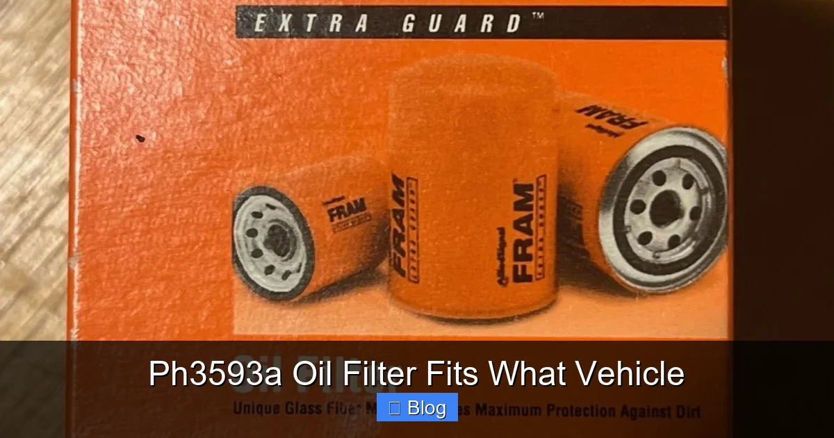 Ph3593a Oil Filter Fits What Vehicle