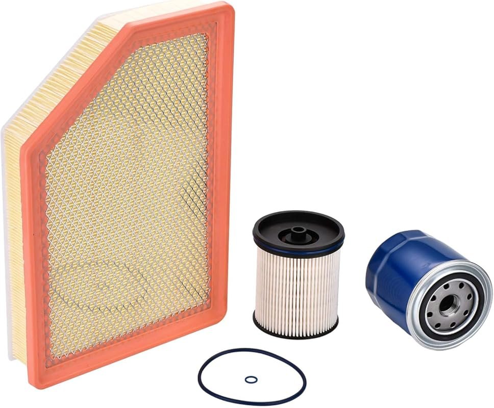 Oil, Fuel, Air Filter Kit for 6.6L Duramax Diesel 2020-2024 Silverado 
