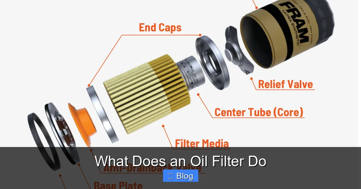 What Does an Oil Filter Do