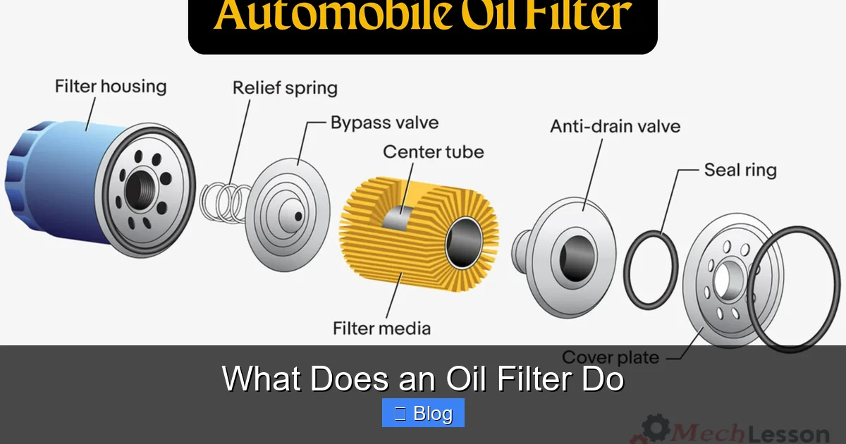 What Does an Oil Filter Do