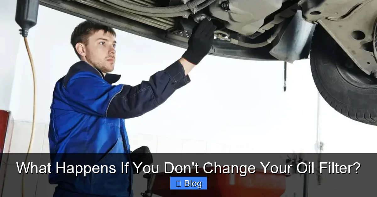 What Happens If You Don't Change Your Oil Filter?