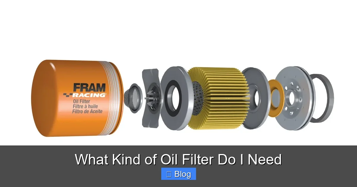 What Kind of Oil Filter Do I Need