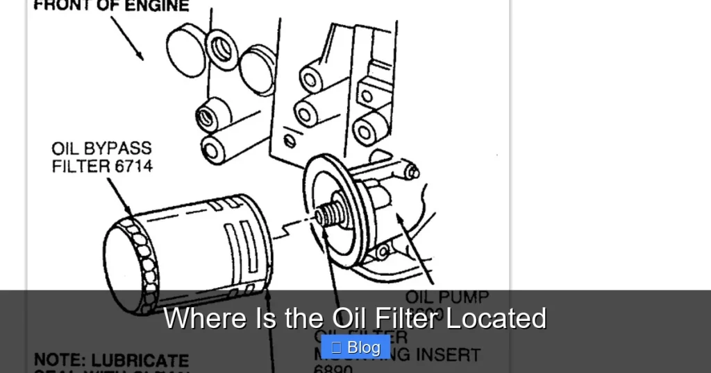 Where Is the Oil Filter Located