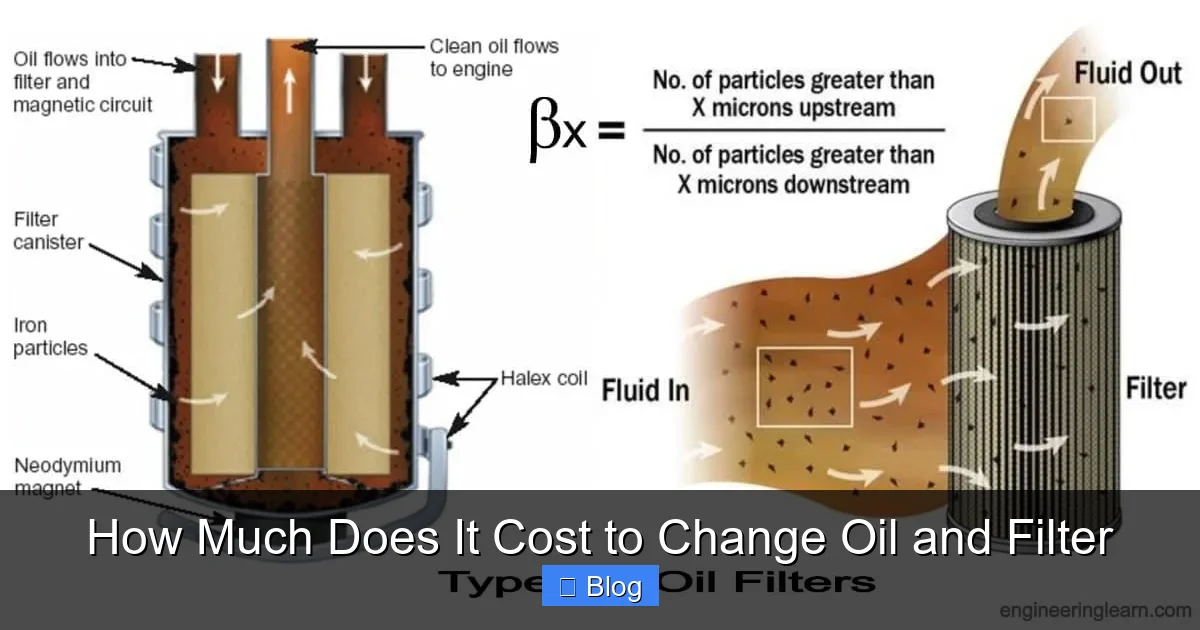 How Much Does It Cost to Change Oil and Filter