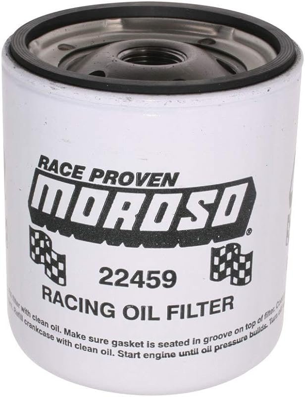 Moroso 22459 Short Racing Oil Filter for Chevy, High Performance Engin