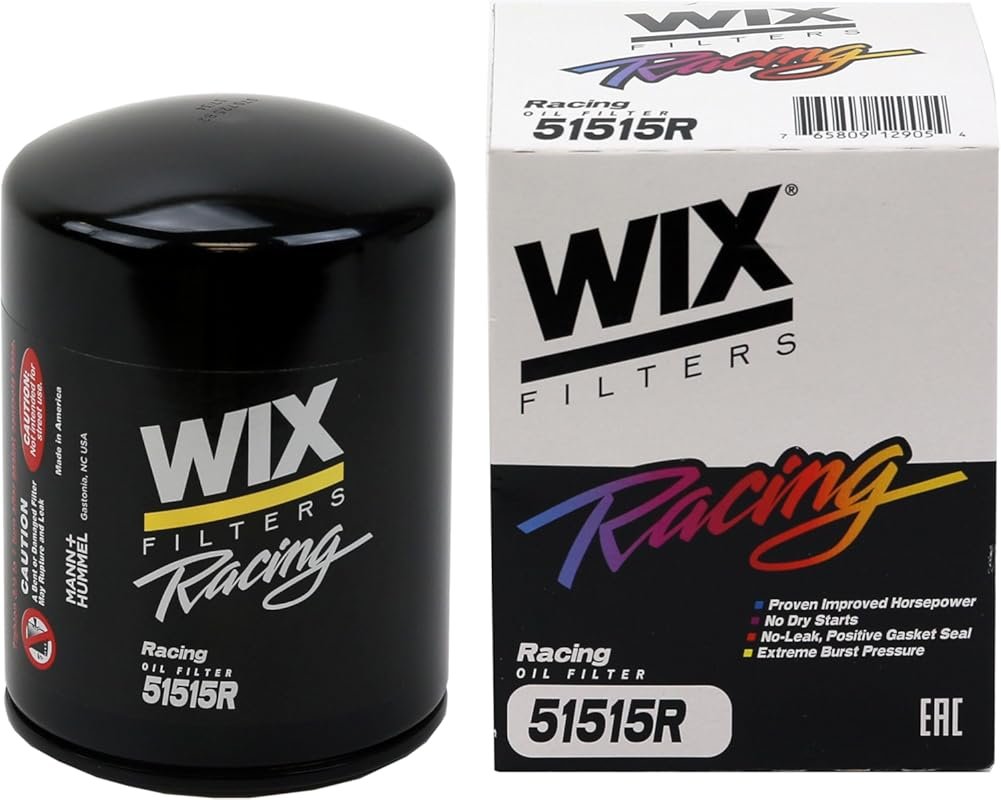 WIX 51515R Racing High-Efficiency Endurance Oil Filter Built for Dirt,