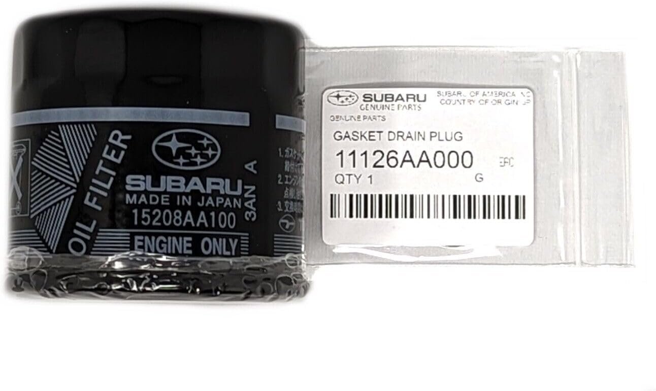 Genuine Subaru 1-Pack Engine Oil Filter & Crush Gasket Kit for Legacy,