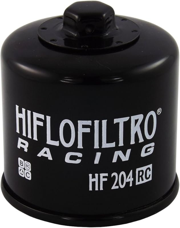 HiFloFiltro HF204RC Black RC High Performance Premium Oil Filter, Enha