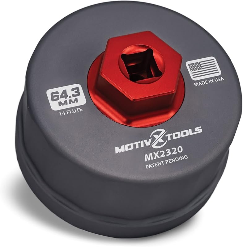Motivx Tools 64mm 14 Flute Aluminum Oil Filter Removal Tool for Toyota