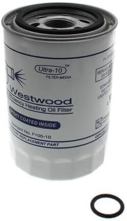 Westwood F100-10 Spin-On Oil Filter Replacement Element with O-Ring, 1