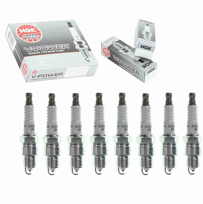 NGK V-Power Spark Plugs (8-Piece Set) for Ford Mustang 4.2L 5.0L V8 (1