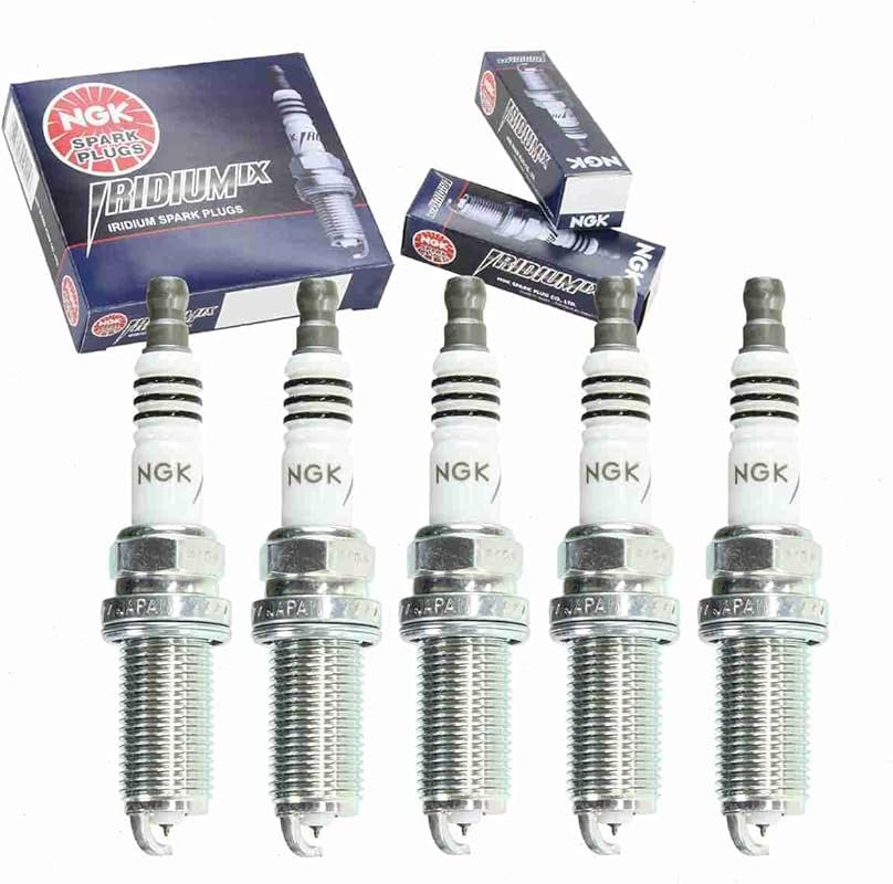 NGK Iridium IX 5-Piece Spark Plugs for Volvo S60 2.4L 2.5L L5 (2004-20