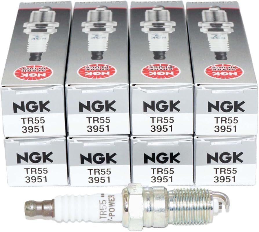 NGK 3951 TR55 Spark Plugs (8-Pack) - OEM Quality Performance Ignition