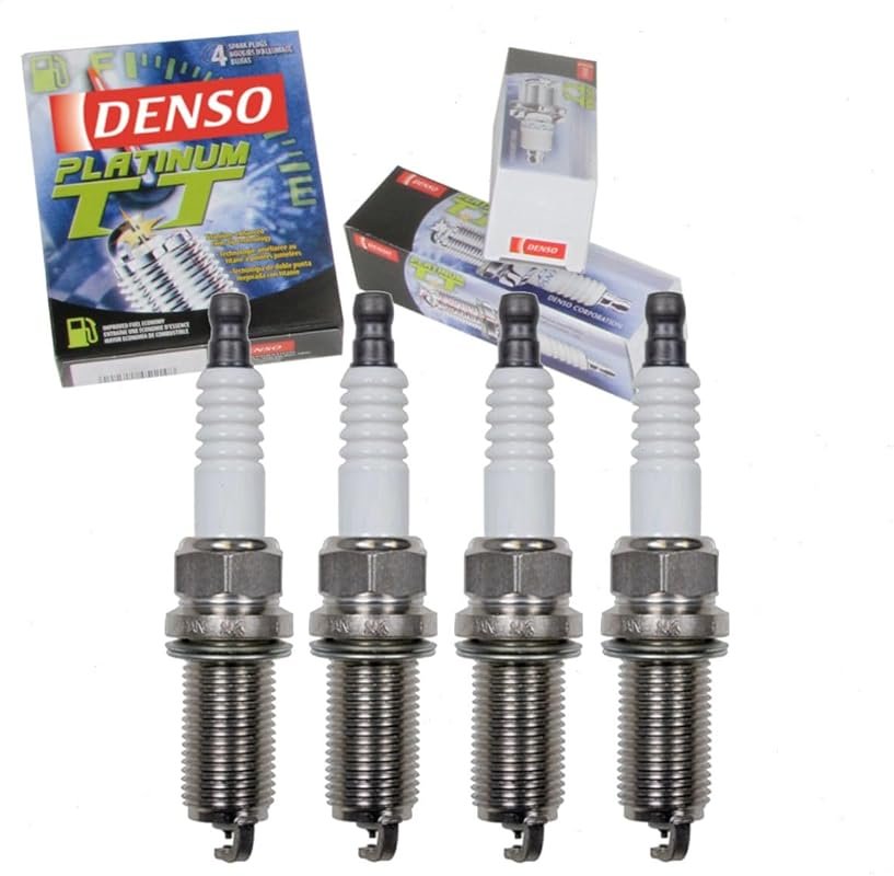 DENSO 4-Piece Platinum TT Spark Plugs Compatible with Toyota Camry 2.5