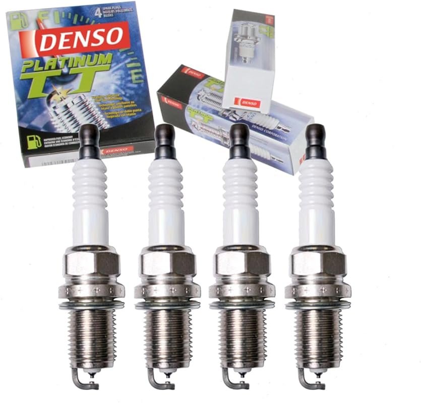 DENSO 4PC Platinum TT Spark Plugs Compatible Toyota Corolla L4 1.6L 1.