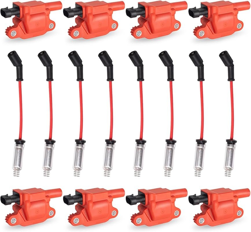 ENA 8-Pack UF413 Ignition Coils & Spark Plug Wires for Chevy Silverado