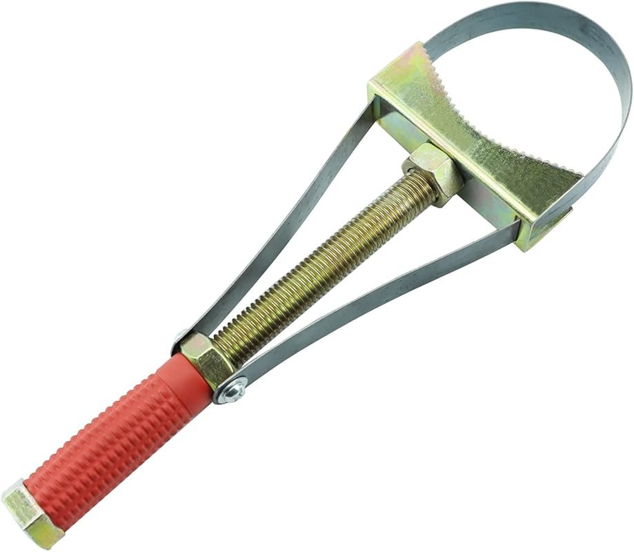 Heavy Duty Adjustable Strap Oil Filter Wrench Removal Tool, 9-15 cm fo