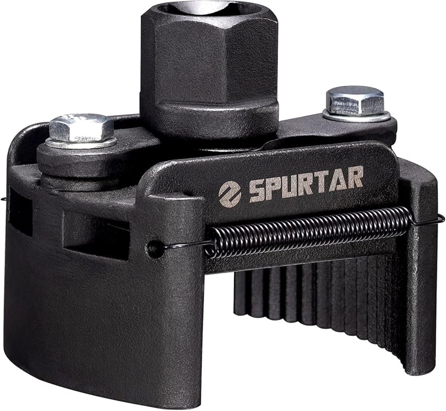 Spurtar Universal Adjustable Oil Filter Wrench Tool, 1/2