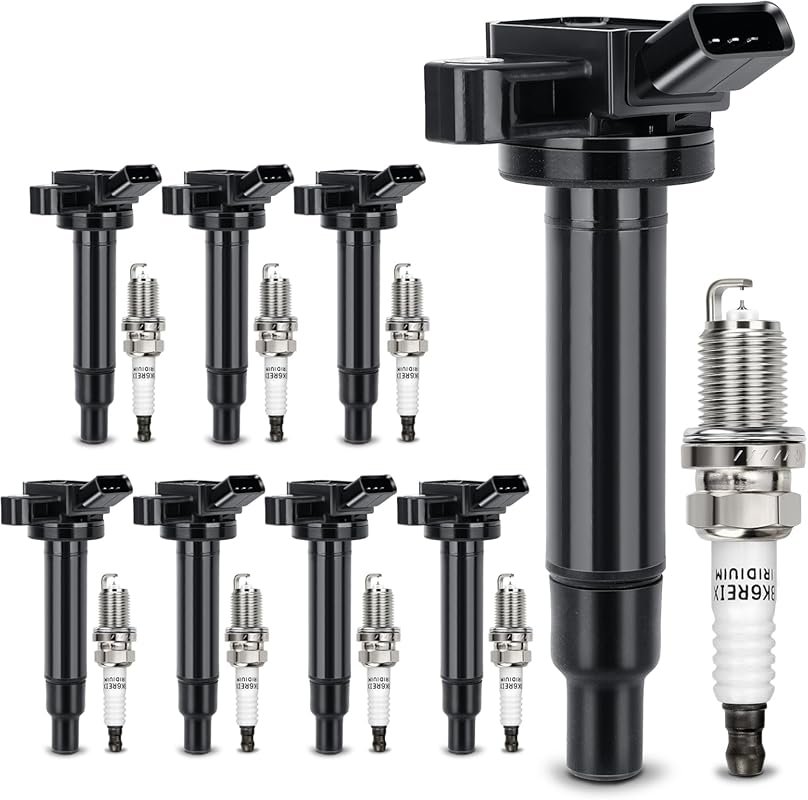 UF230 Ignition Coil & 4504 Double Iridium Spark Plug Kit for Toyota Tu