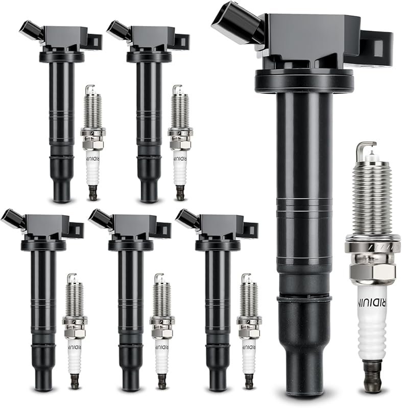 Complete 6-Piece Ignition Coil & Double Iridium Spark Plug Set for Toy