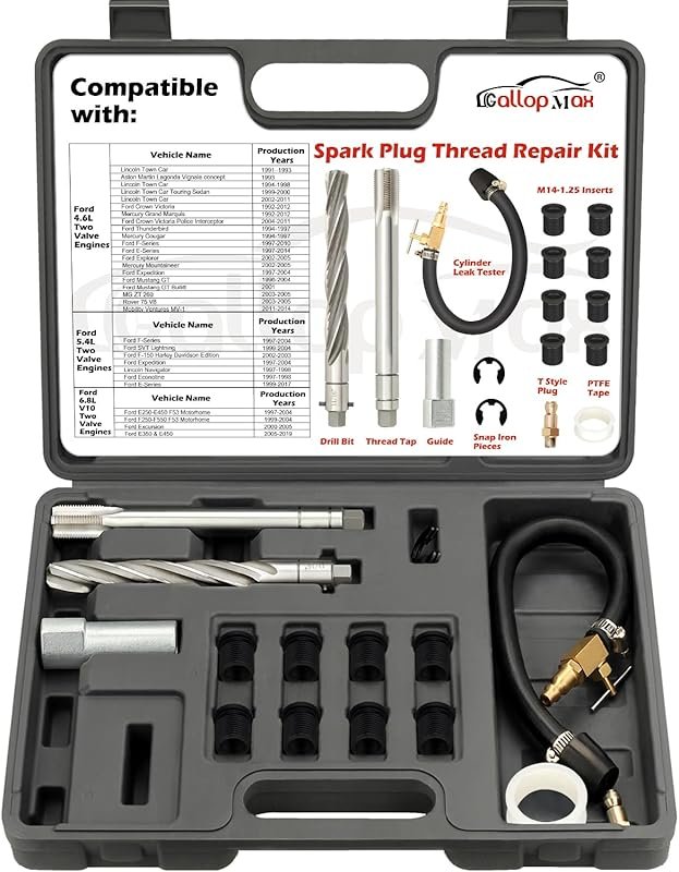 38900 Triton 2-Valve Spark Plug Thread Repair Kit for Ford 4.6L, 5.4L,